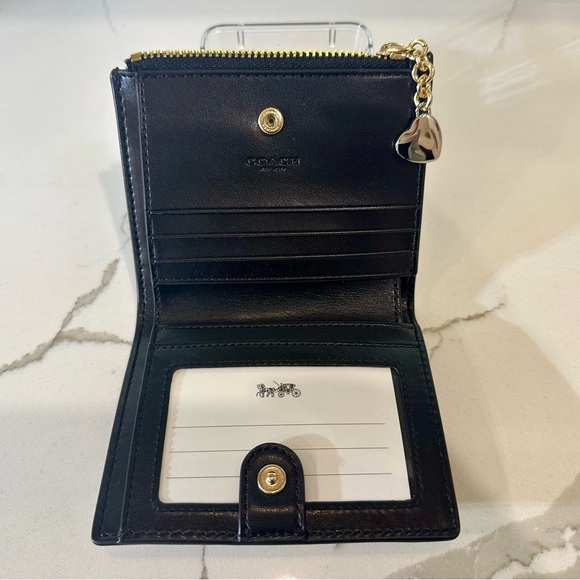 Coach Black Wallet with Pink Floral Design - Picture 5 of 5